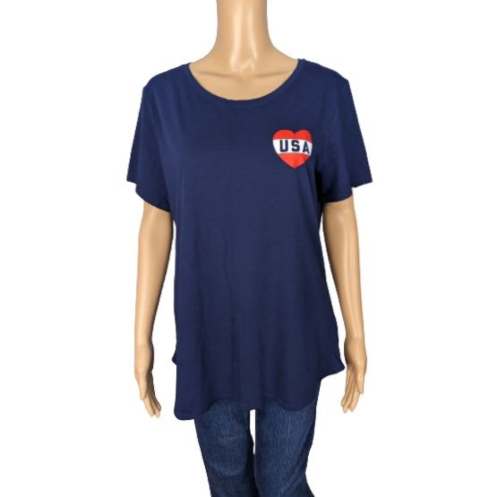 Old Navy USA EveryWear Graphic Crew-Neck Tee L